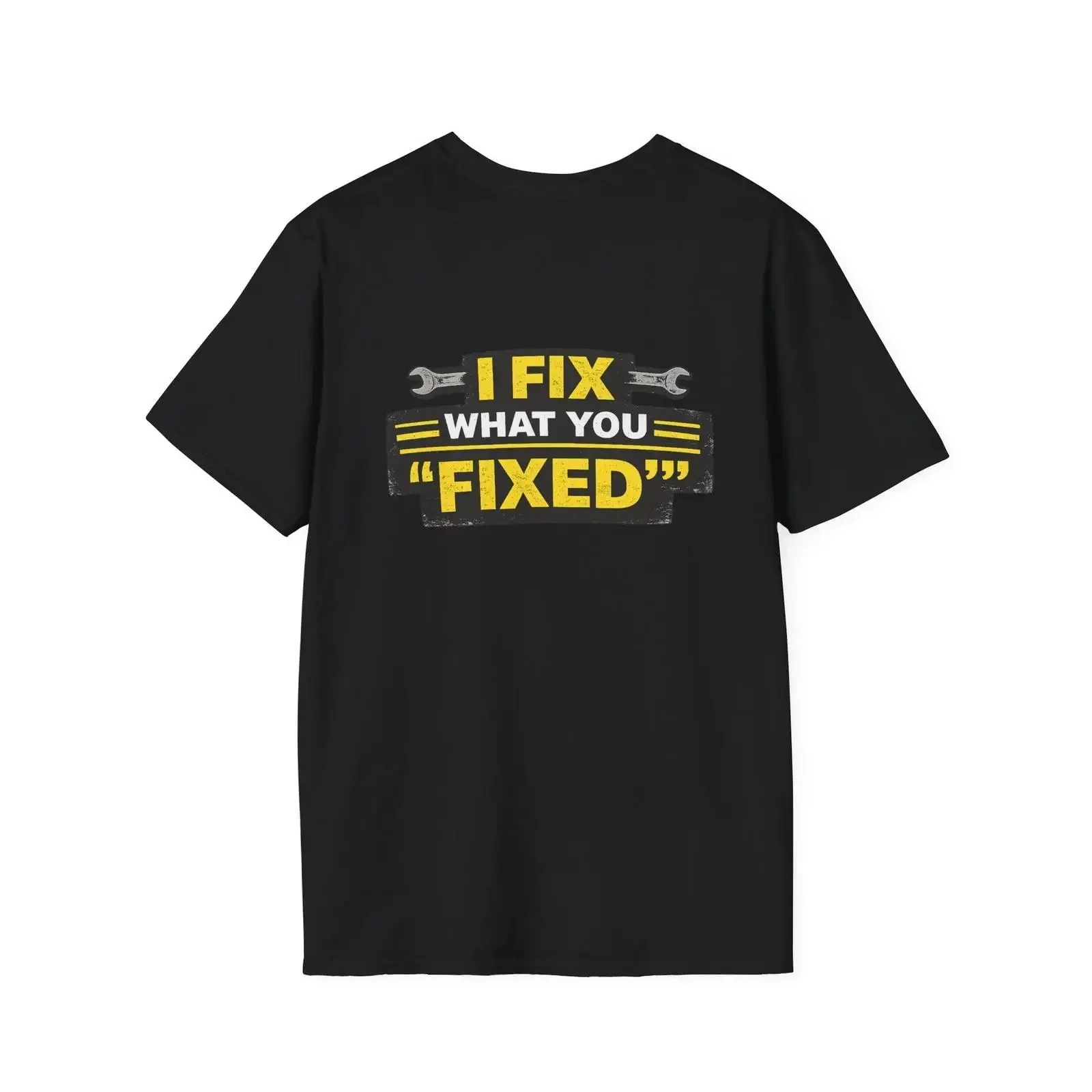 I Fix What You Fixed T Shirt Funny Mechanic amp Construction Worker vintage Washed homme streetwear fashion Soft