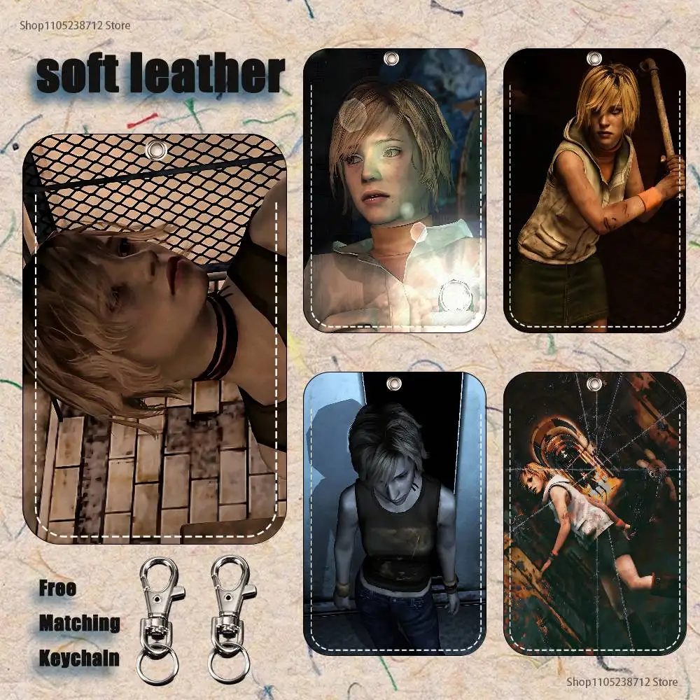 

Game S-Silent Hill 3 Holder Keychain For Bank Business Work Card Holder Student Card Protective Case Bus Card