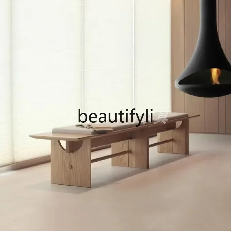 

ss K178 ss25 Log style home foyer shoe change retro sofa stool home bedroom bedside stool dining table bench