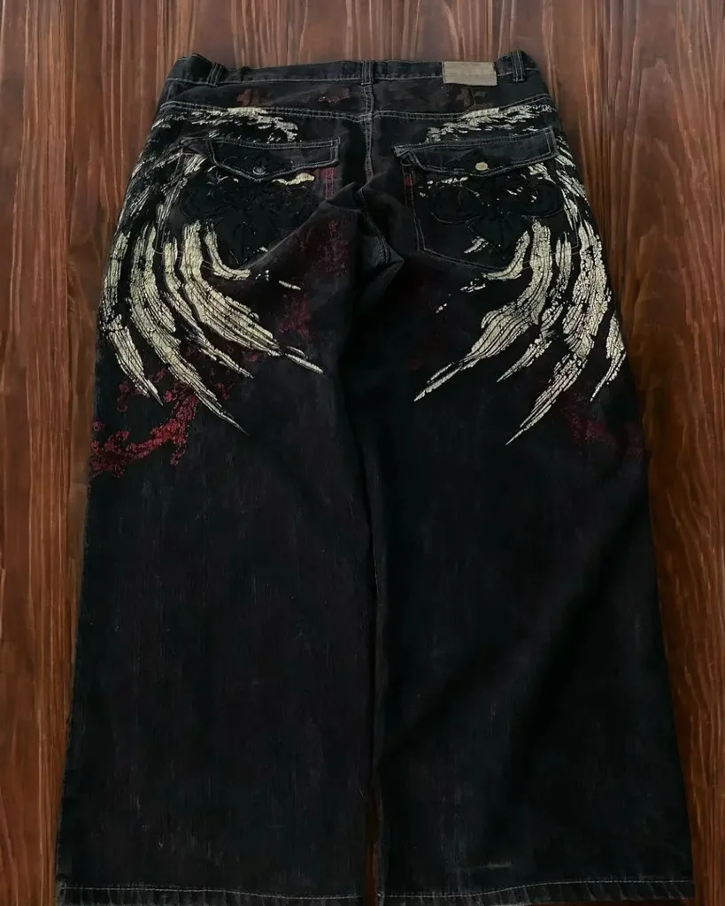

Hip Hop Retro oversize Graphic Printing Baggy Jeans Streetwear New Y2K Jeans Harajuku Denim Pants Men Women Goth Wide Trousers