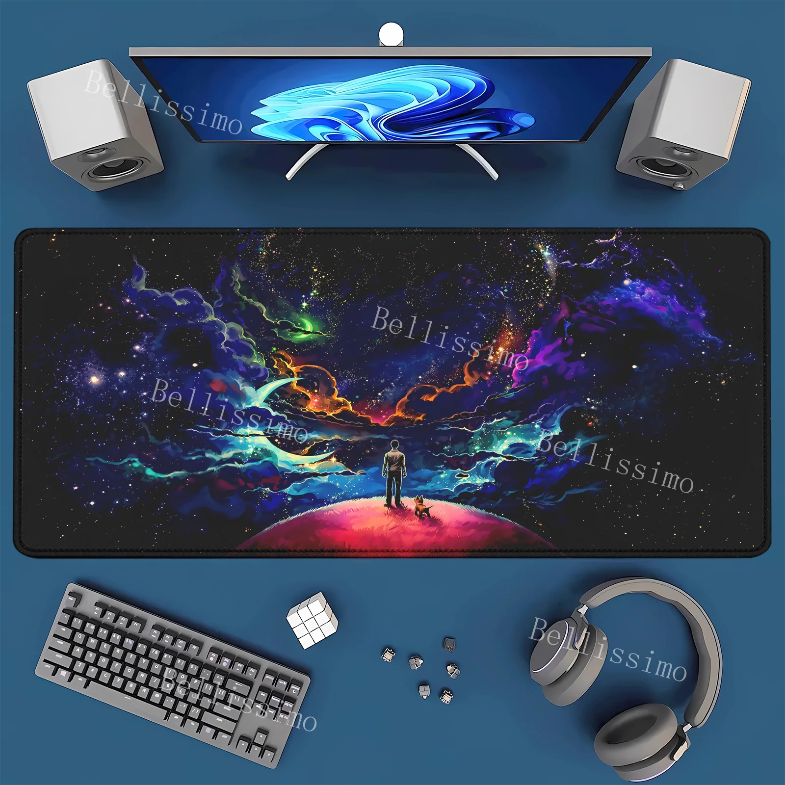 

colorful Night Starry Sky Space Galaxy The Starry Night mouse pad Custom HD Desk Mats keyboard mousepad Gamer Office Mouse Mat