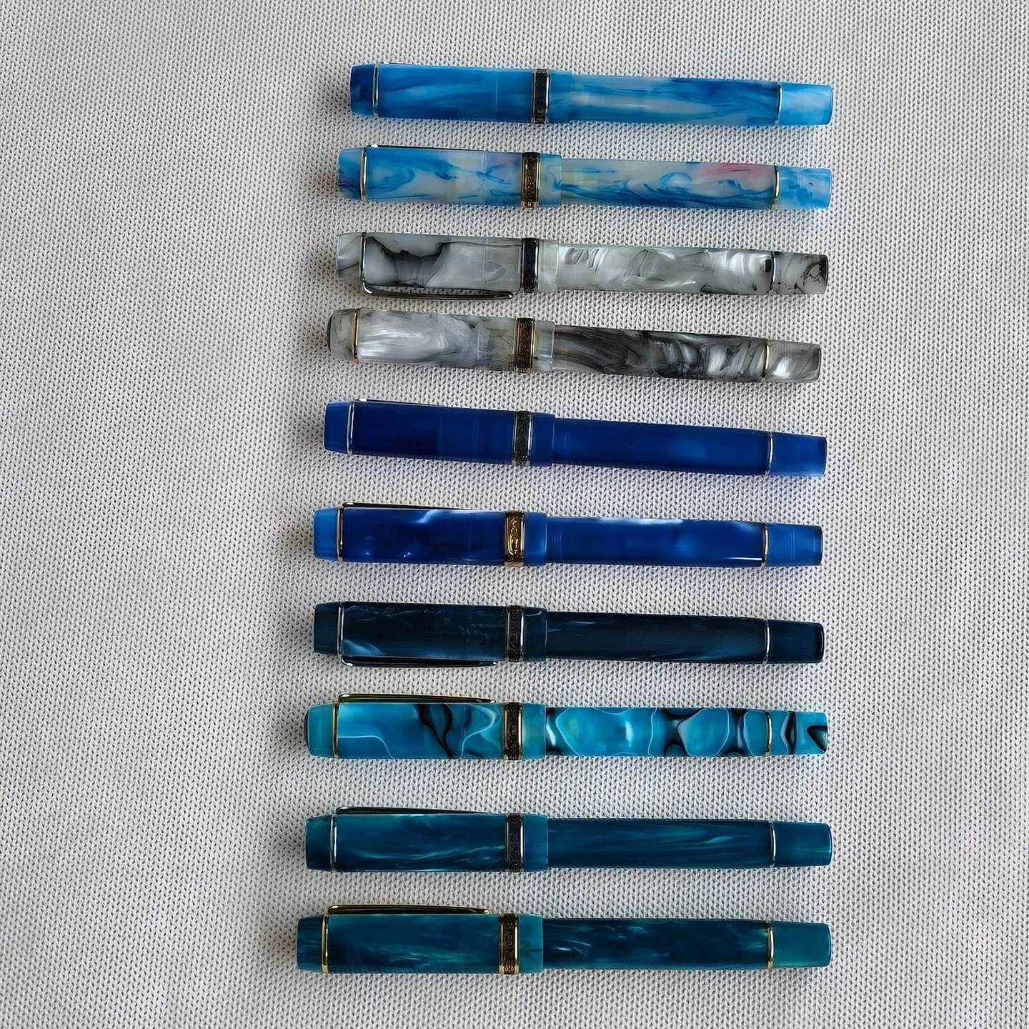 

Совершенно новая ручка Kaigelu 316 редкого цвета, высококачественный акриловый материал, канцелярские принадлежности для взрослых, синий перье EF/F/M.