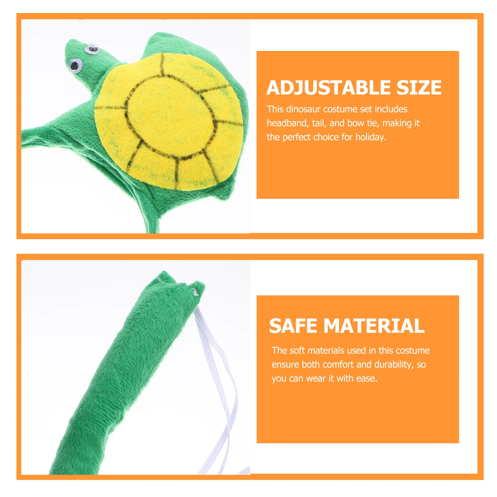 

1 Set Headband Halloween Animal Costume Bowtie Tail Costume Set Soft Lightweight Festival Party Halloween Cosplay Animal Prop