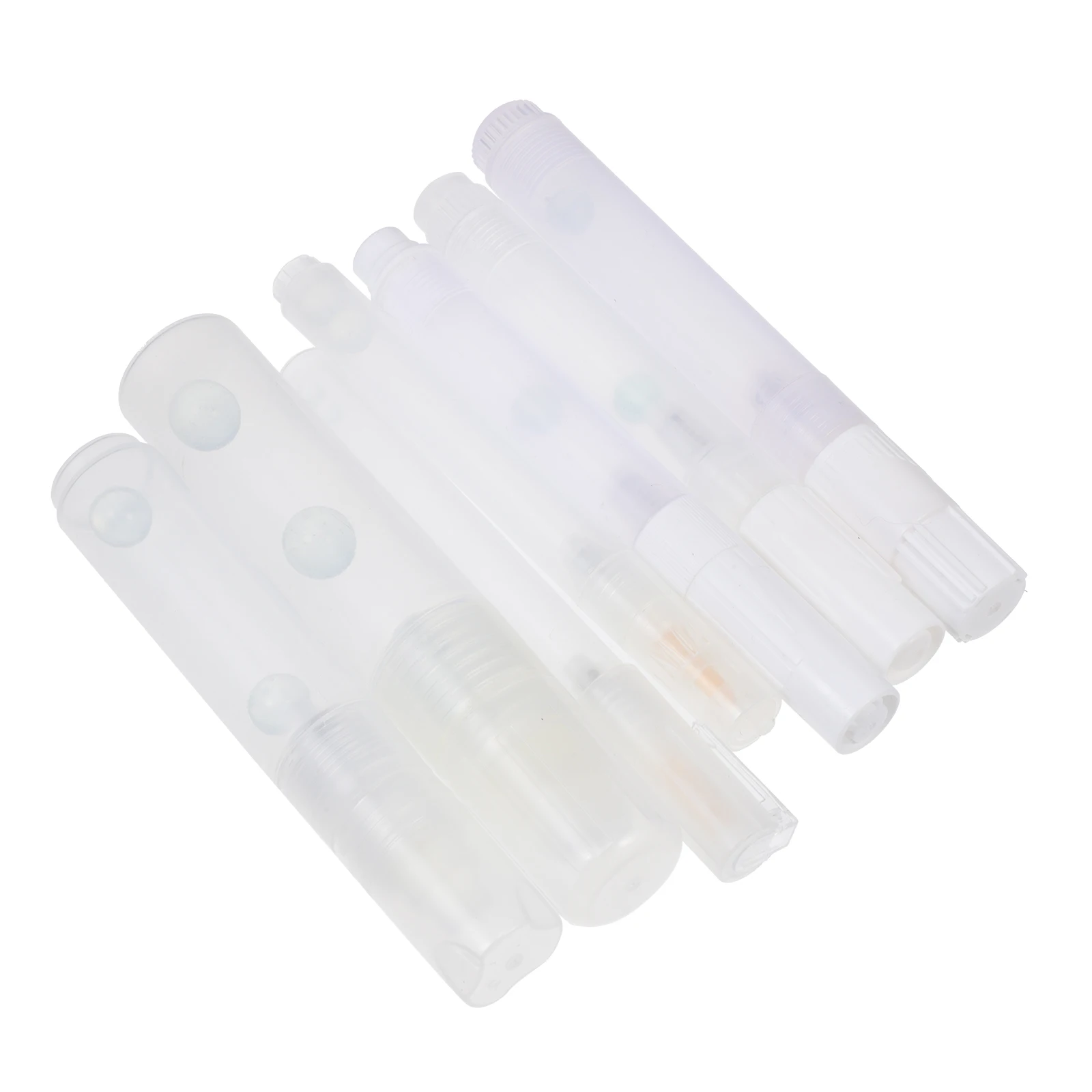 

7 Pcs Plastic Durable Light Weight Graffiti Simple Paint Shells Accessories Plastic Pen Shells White Writing Pen Case