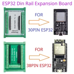 30PIN 38PIN ESP32 Din Rail Mounting Expansion Board for ESP-WROOM-32 Wifi BT Module Development Board Wireless Smart Home IOT