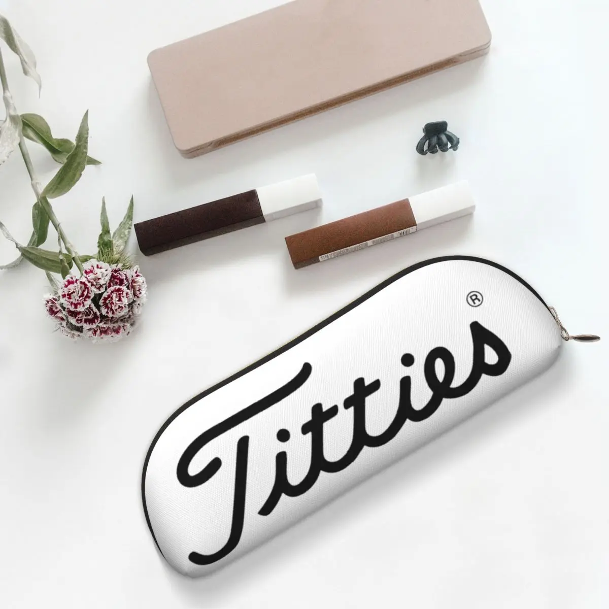 T-Titties كرة جولف مقلمة قلم رصاص الحقيبة تخزين القرطاسية لوازم تخزين كبيرة صندوق القلم حقيبة أقلام رصاص للبنين بنات مدرسة