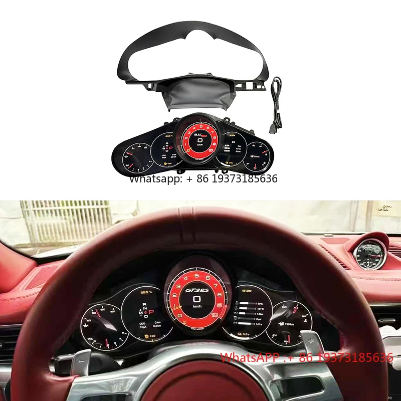 For Porsche 911 2012-2019 New Upgrade LCD Instrument Panel 991.1 991.2 Center Console Display