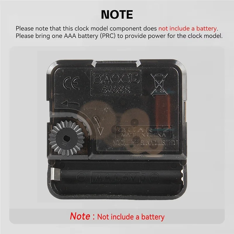 Stylish-Clock Components Kit For Bambu Lab MH011 Functional Maker World Clock 3D Printable Clock Hardware Kit