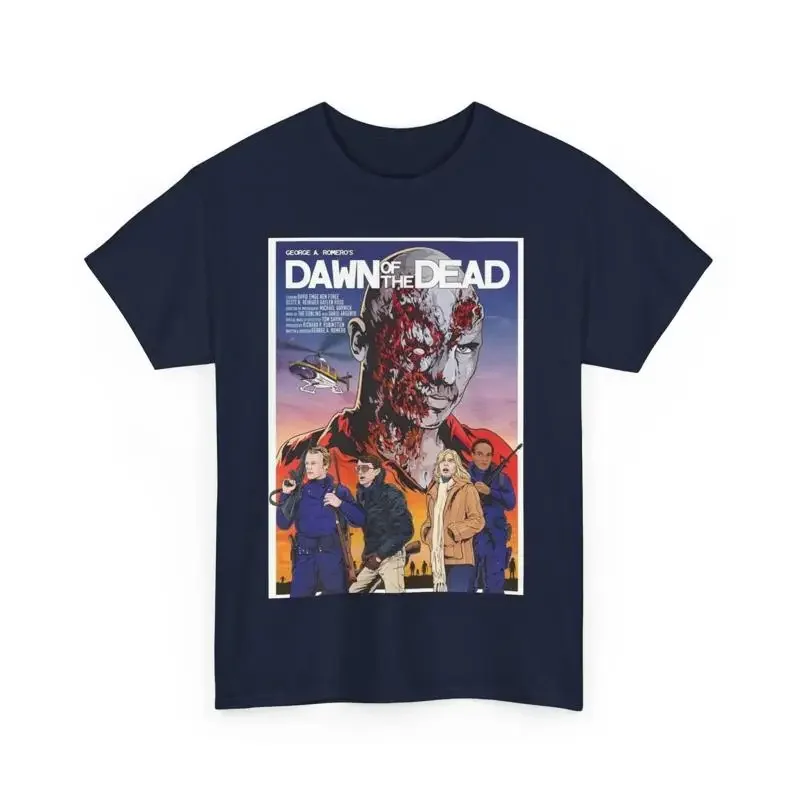 Dawn Of The Dead 1978 George A Romero Movie T Shirt Heavy Cotton