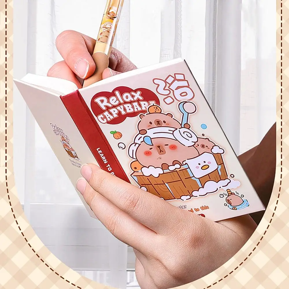 Di alta qualità Mini A7 Notebook Blank capibara Notepad Hardface portatile Planner Notebook studenti regalo