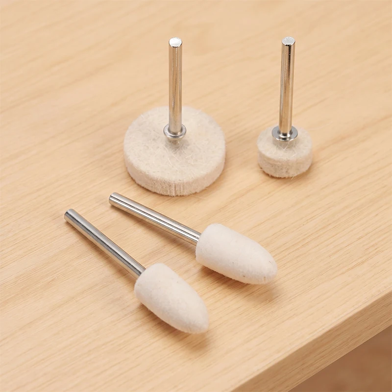 64Pcs Wool & Felt Polishing Wheel Pad Set, Rotary Tool Accessories for Fine Jewelry, Metal Buffing & Precision Surface Polishing
