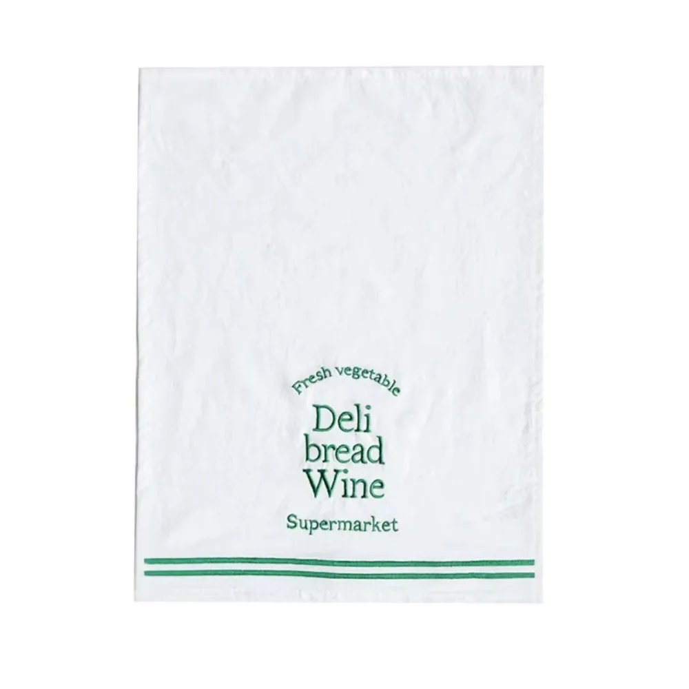 

Vintage English Letter Desktop Mat Square Cotton Embroidered Napkins Convenient Delicate Table Decoration Cloth Background Props