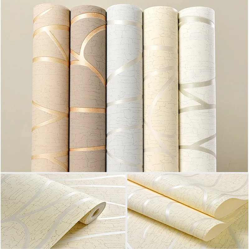 9.5M on-woven Wallpaper Simple Wallpaper Roll Bedroom Dinning Living Room Wall Covering Modern Wall Paper 3D Home Decor