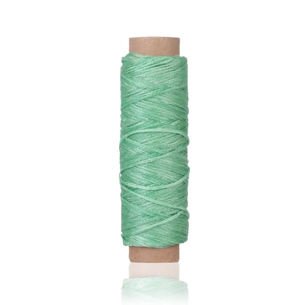 30m/Rolle Wachs faden Baumwoll schnur Schnur Hands tich faden für Leder Handwerk Werkzeug Material Zubehör – Detail 16