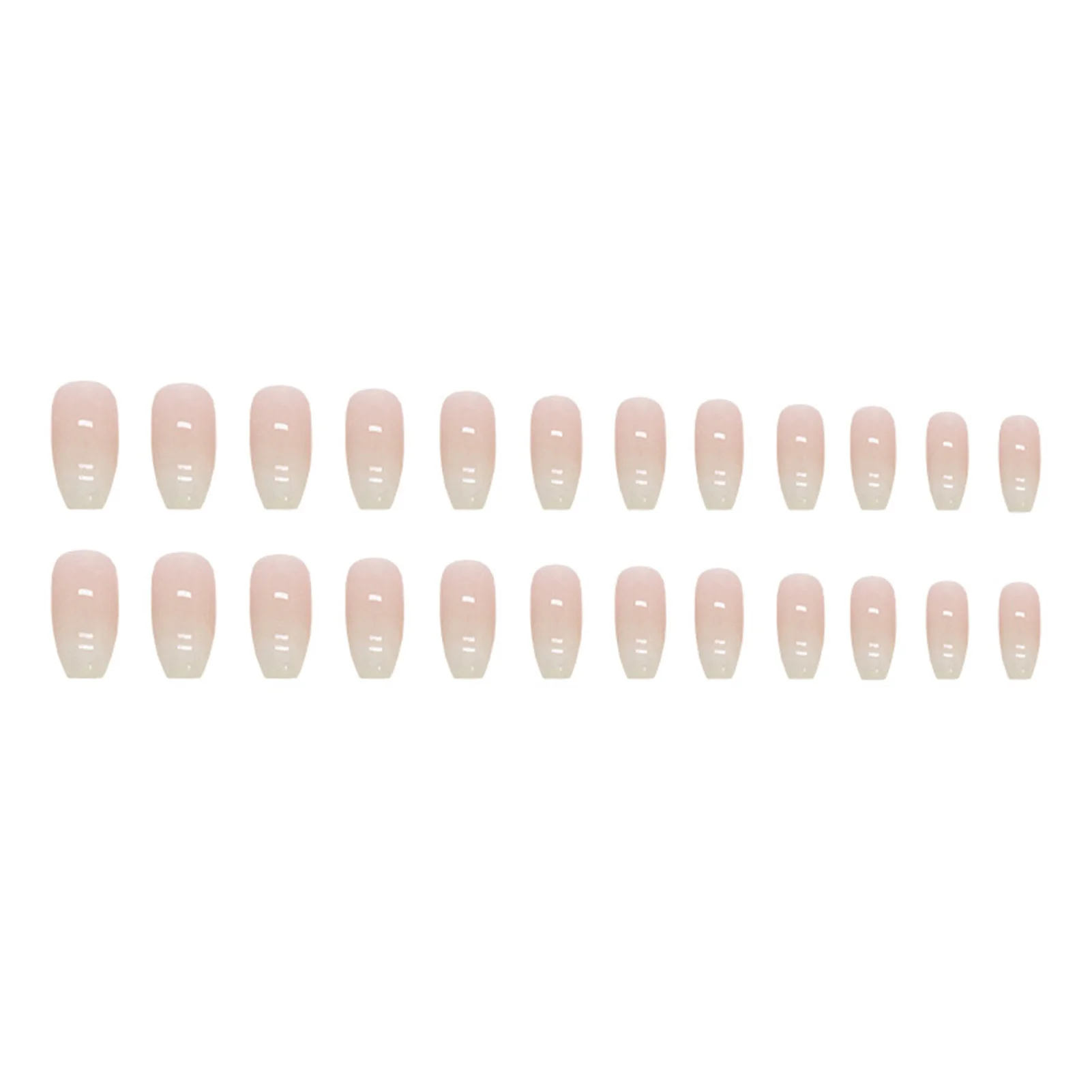 Pink Press-on Nail for Women Short Ballerina Resin Artificial Nail Manicure Art for Hand Decoration Nail Art