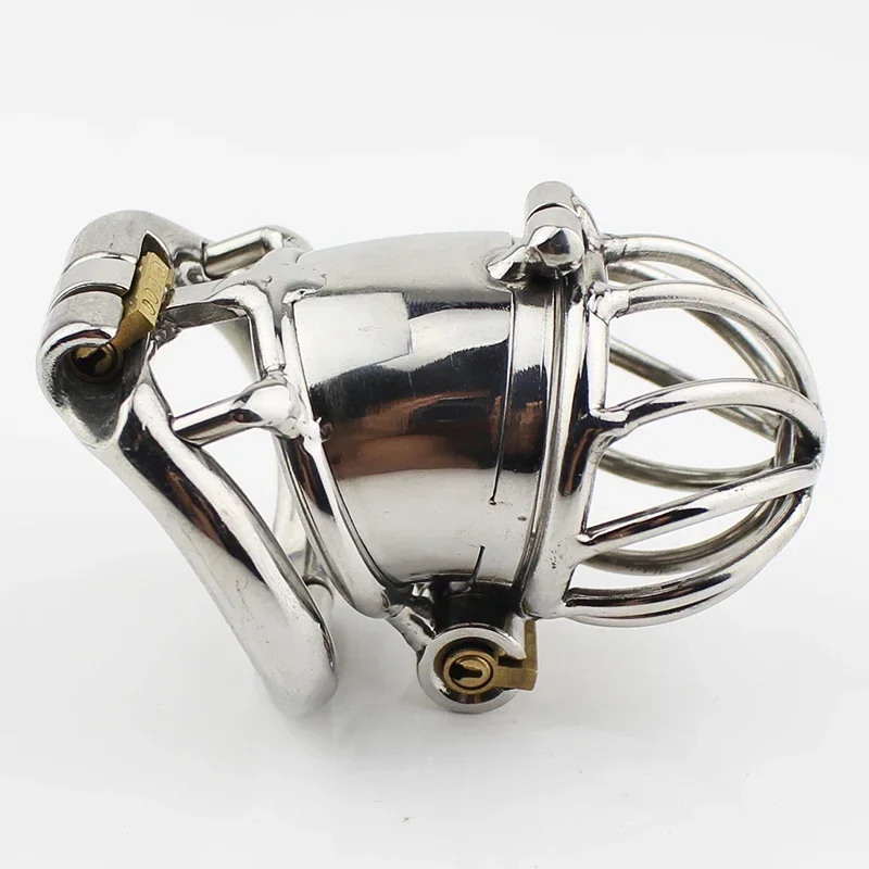 Male Chastity Cage Metal Penis Locked In Chastity Belt Device Men Cock Cage Urethral Stretcher Catheter Sex Toys Adult Toys Men