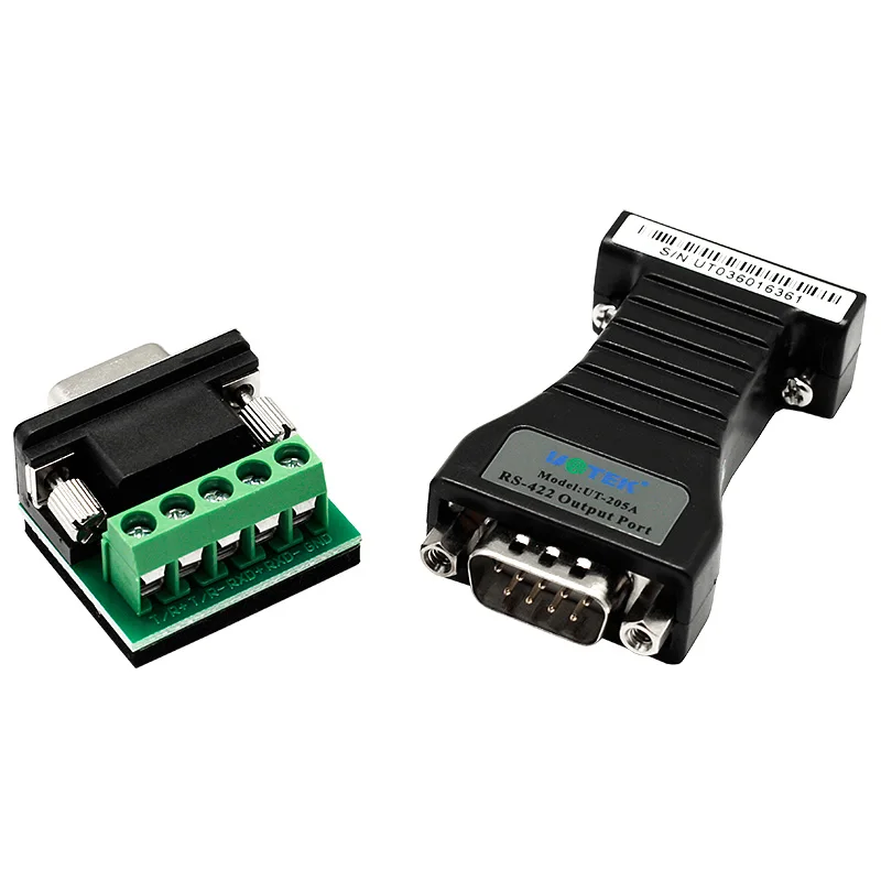 Industrial RS-232 to RS-422 Converter Adapter DB9 Male Female Connector RS232/422 Converter UT-205A
