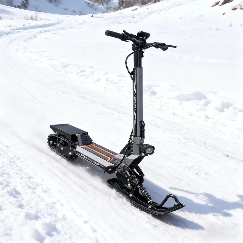 Fast Off-Road Ecoskat Electric Snowmobile For Adults Scooter Trail Touring Cycling Jacket Black TN51 SNOW Model 100