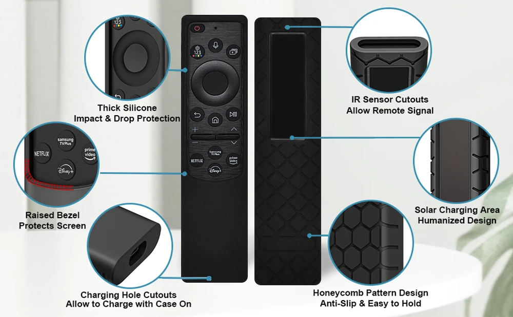 BN59-01385 BN59-01386 TM2280E Silikonhülle für Smart-TV-Fernbedienung mit Solarzelle – Detail 3