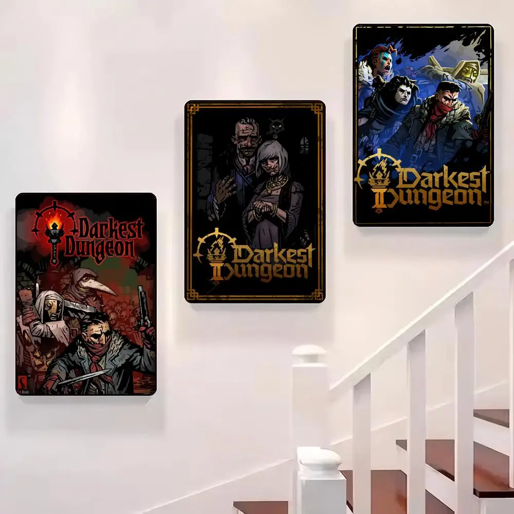 

Game D-darkest Dungeon Poster Sticky Wall Waterproof Home Living Room Bedroom Bar Aesthetic Decoration Perfect Gift