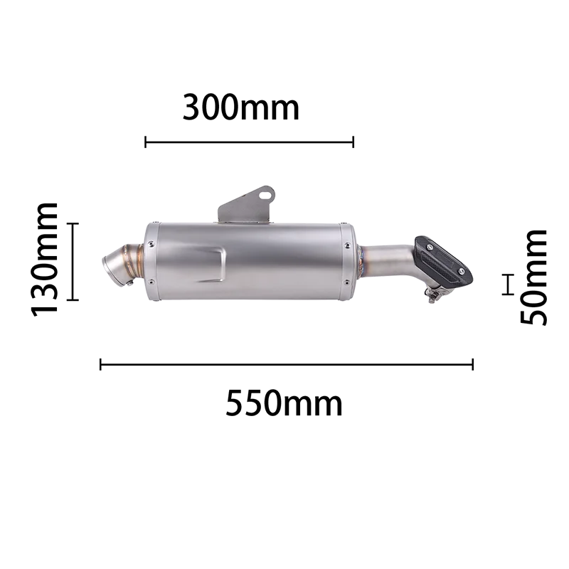 Slip On For Aprilia Tuareg 660 2022 - 2025 Motorcycle Exhaust Muffler Middle Link Pipe DB Killer Carbon Fiber Heat Shield Escape