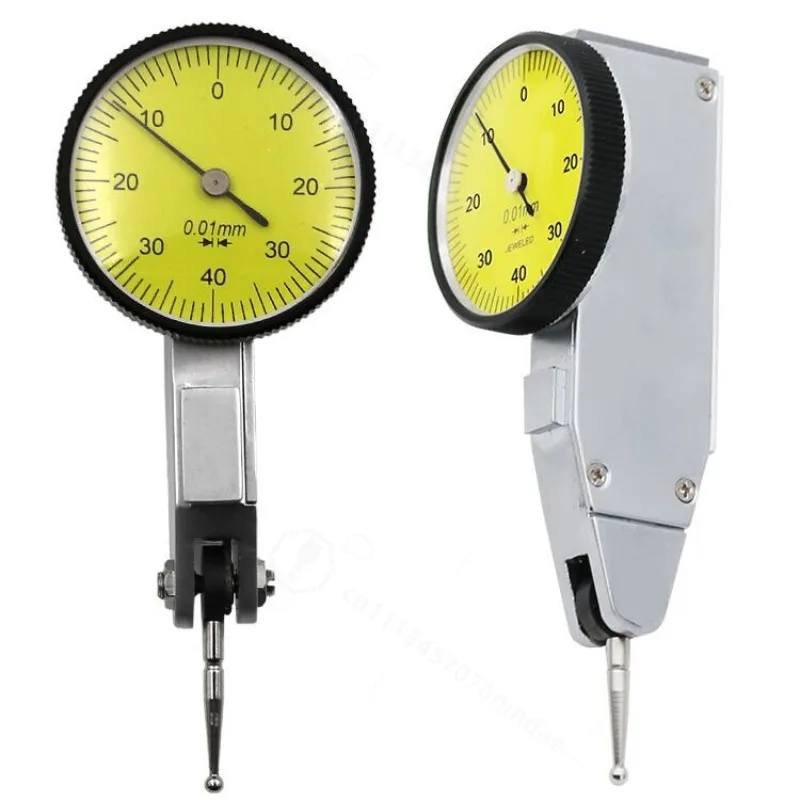 High Precision 0.01mm Lever Dial Test Indicator Mechanical Lever Gauge Dial Indicator Meter for Machinery Automotive Repair