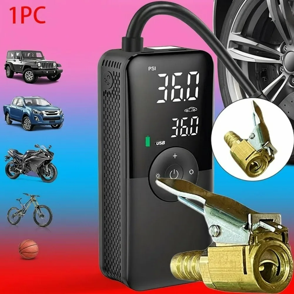 One Quick Inflate Tire Valve Durable Metal Construction Compact Design for Car Tires Motorcycle Tires Bicycle Tires