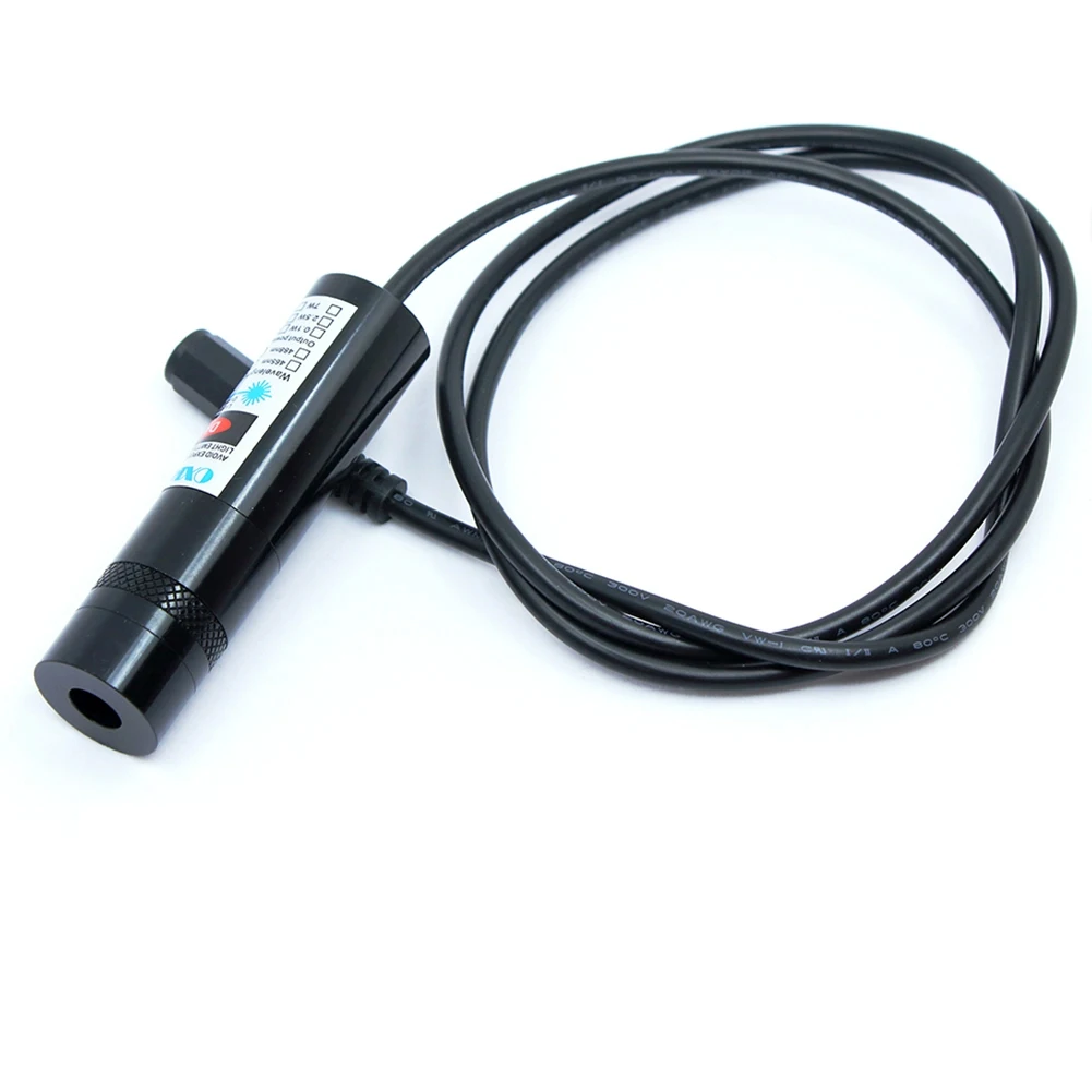 Industrial 650nm Red Laser Focusable Dot Line Cross Lighting 100mW Diode Module 21x80mm with 5V Adapter Holder