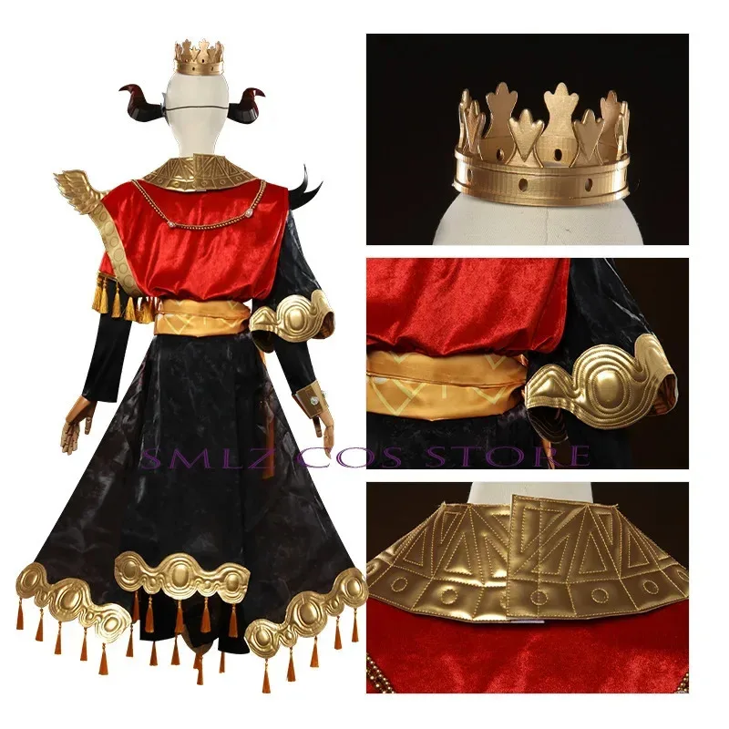 2025 11 Anime Identity ⅤNorton Campbell Prospector Fools Gold 코스프레 블레이징 불꽃 의상 파티 놀이 복장