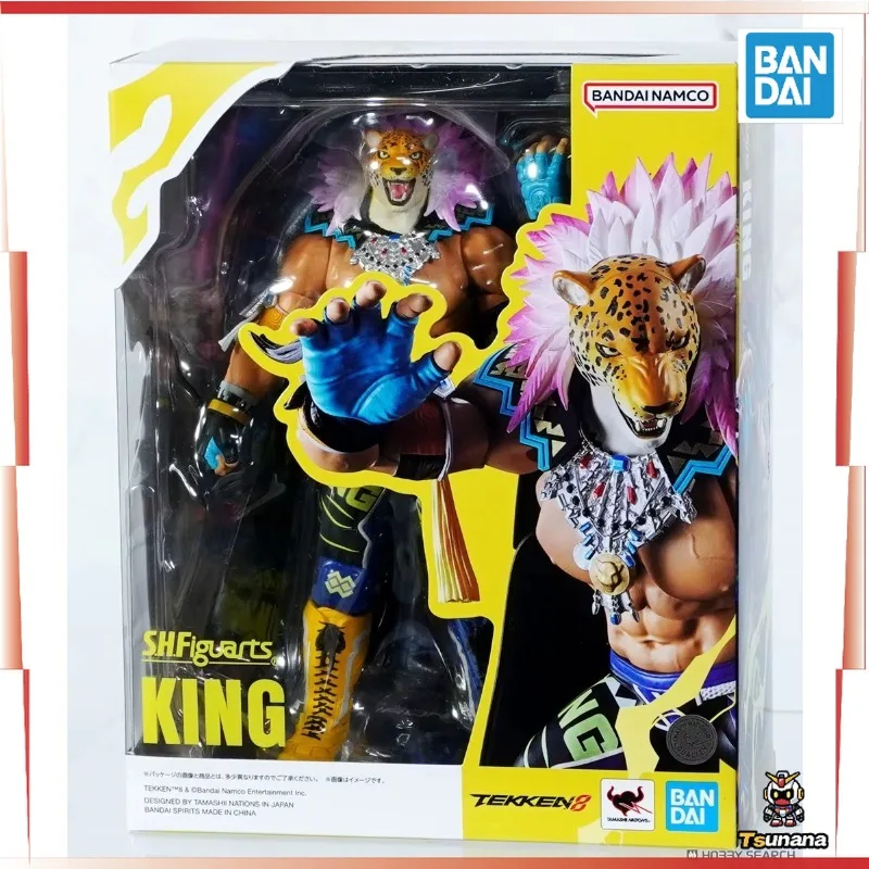 

Original Box Bandai SHF TEKKEN 8 Anger of The Beast KING Figure Finished Model Kit Anime Full Action Toy Gifts for Kids in Shock
