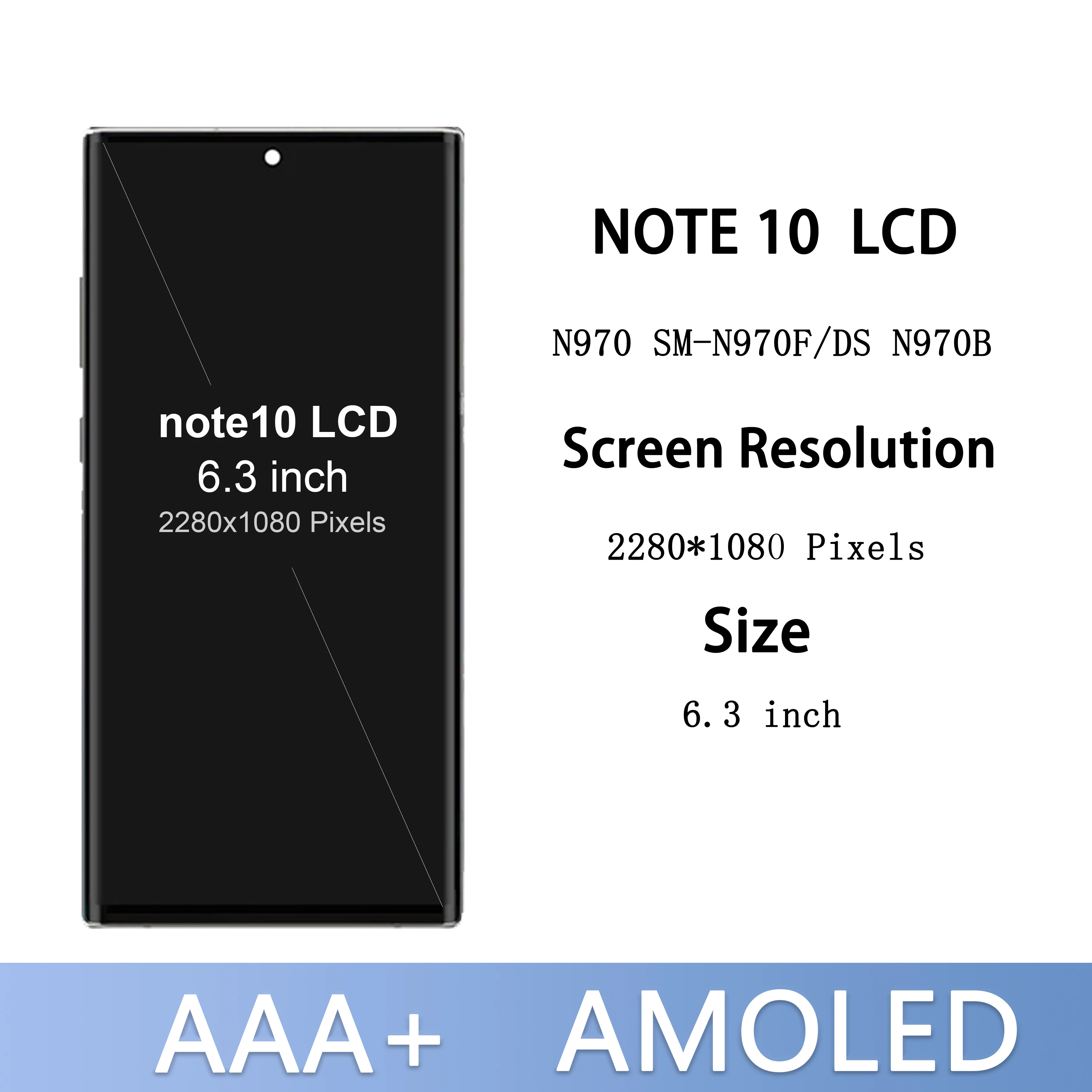 100% tests Super AMOLED Note 10 N970F LCD For Samsung Galaxy Note10 N970 Display Touch Screen Digitizer Assembly Replacement