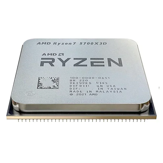 R7 5700X3D NEW CPUs for AMD Ryzen 7 5700X3D 3.0 GHz 8-Core 16-Thread Processor 7NM L3=96M 100-000001503 Socket AM4 No Fan