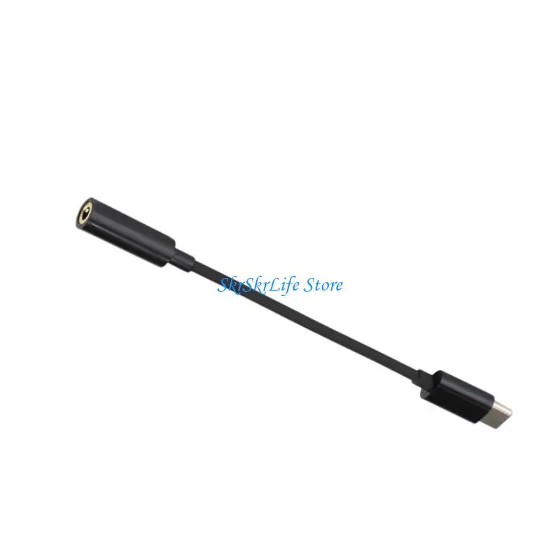 E65E USB C to 3.5mm Sound Cable Headphone Female Cord Car Auxiliary Cable Type C Cord Heavy Duty Headphone Stereo Adapter