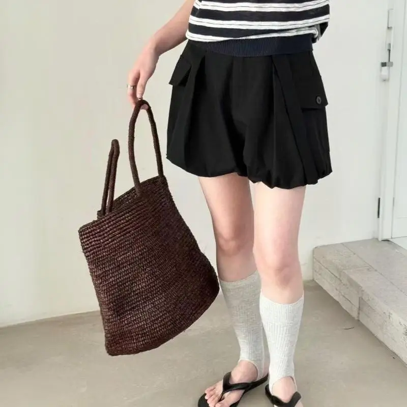 2026 Große handgewebte Raffia-Strohtasche für Damen – Luxuriöse Schultertasche für Freizeit, Sommer, Strand, Reisen und Shopping – Detail 5