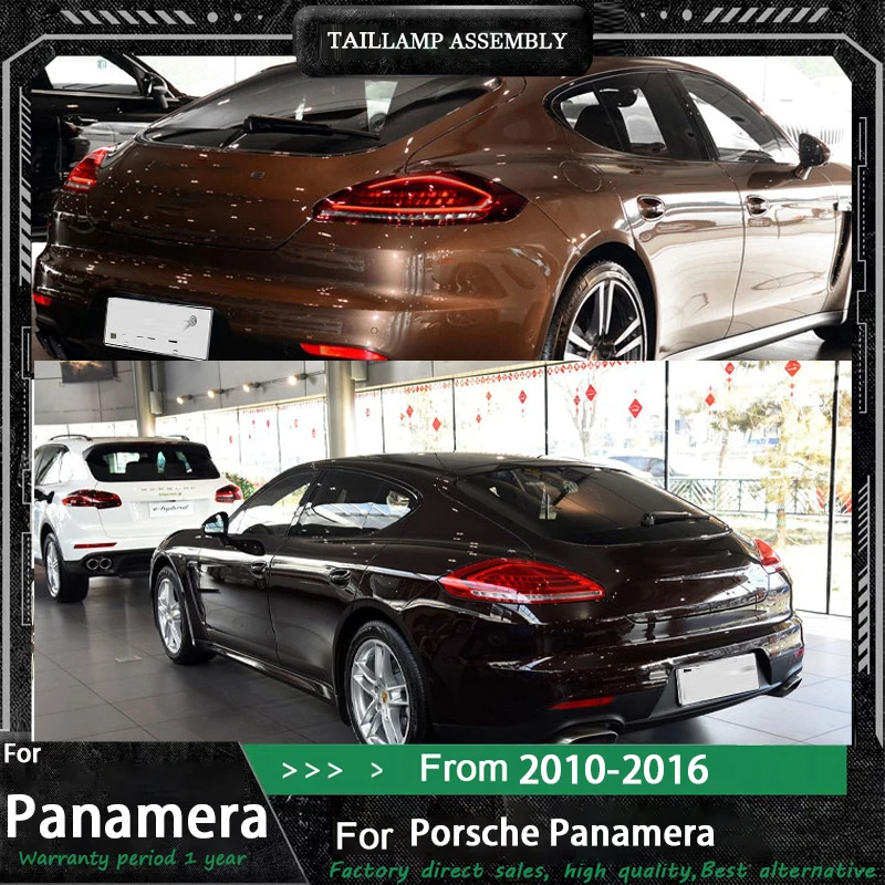 

2PCS LED Taillights Assembly For Porsche Panamera 970 2010 2011 2012 2013 2014 2015 2016 Car Tail Lights Turn Signals