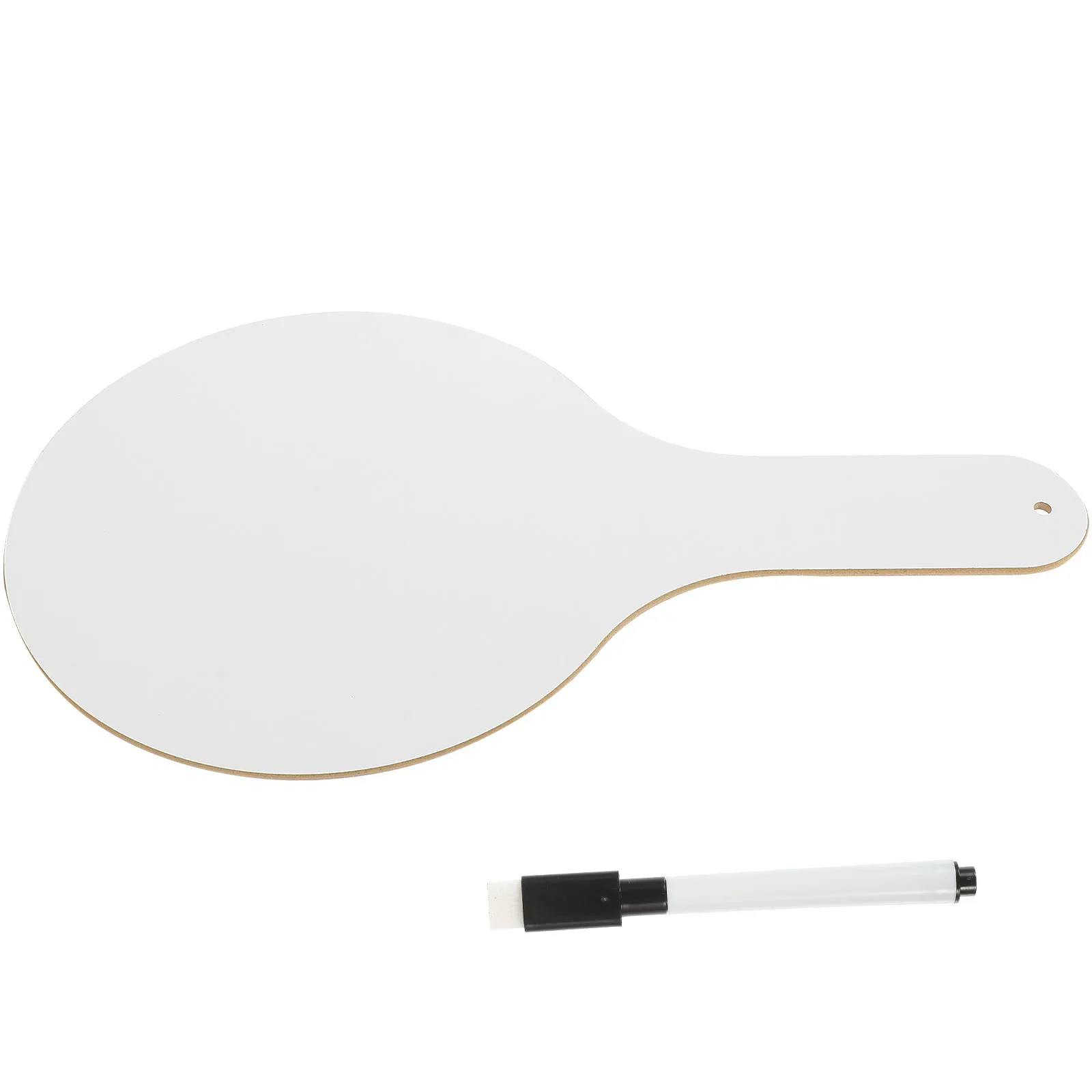 1 ensemble de tableau blanc portatif pour étudiants, palette effaçable à sec en bois pour la réponse en classe, fournitures scolaires de vote, palette effaçable à sec