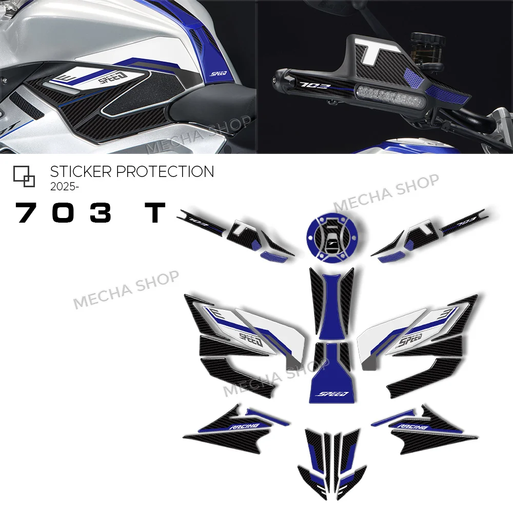 

For Zontes 703 T 2026 Tank Pad 3D Epoxy Resin Sticker Protection Kit