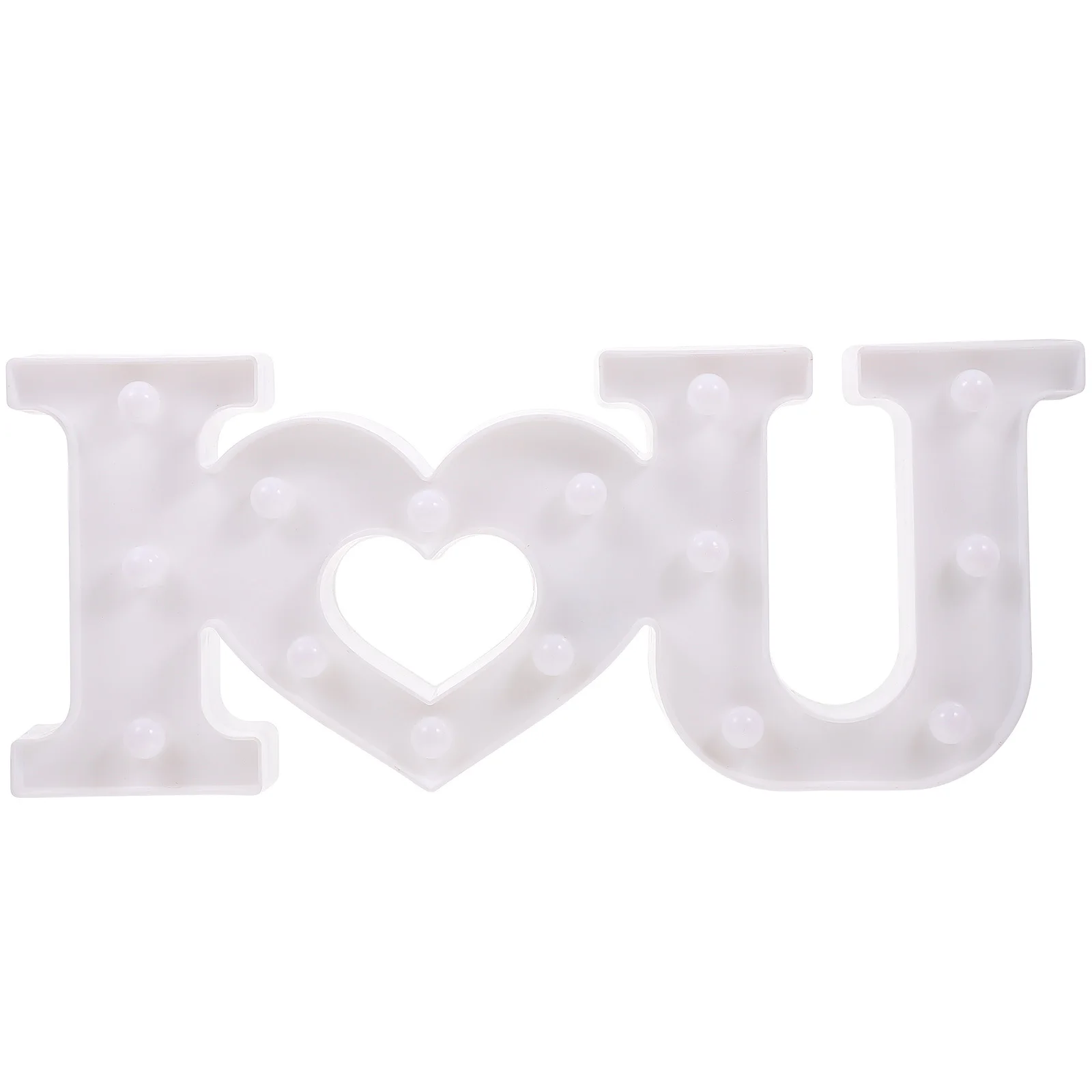 أضواء تصميم الحروف الرومانسية، مصابيح LED رائعة لعيد الحب، أضواء زخرفية إبداعية لتخطيط غرفة المنزل