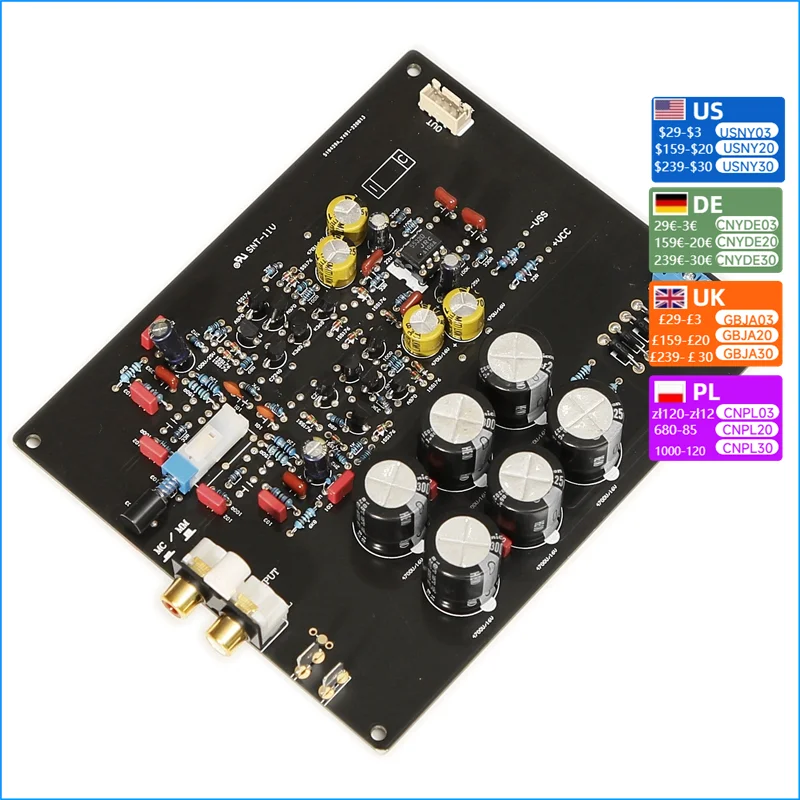 Nvarcher MC MM Preamp Audio Board with JRC5532 OP AMP Reference Marantz circuit