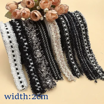 한국 스타일 코튼 프린지 테이프, 술 레이스, DIY 바느질 용품, 여성 재킷 및 소매 장식 브레이드에 적합