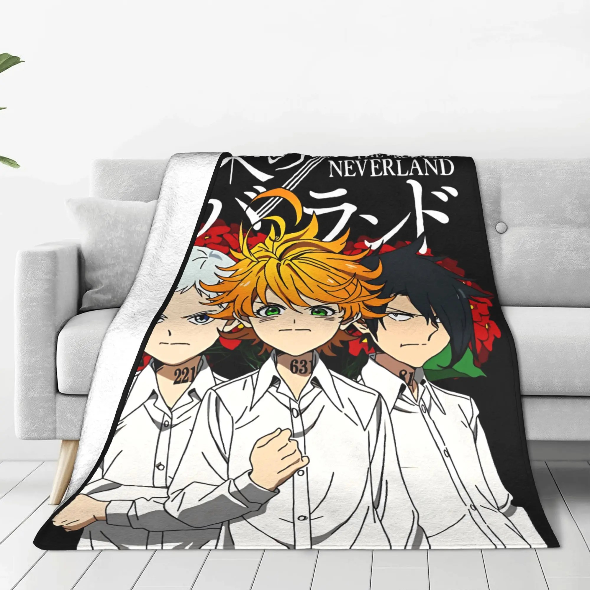 وعد نيفرلاند الفانيلا بطانية الربيع إيما راي نورمان الثلاثي لينة رمي بطانية الأريكة السرير رقيق المفرش أريكة غطاء سرير