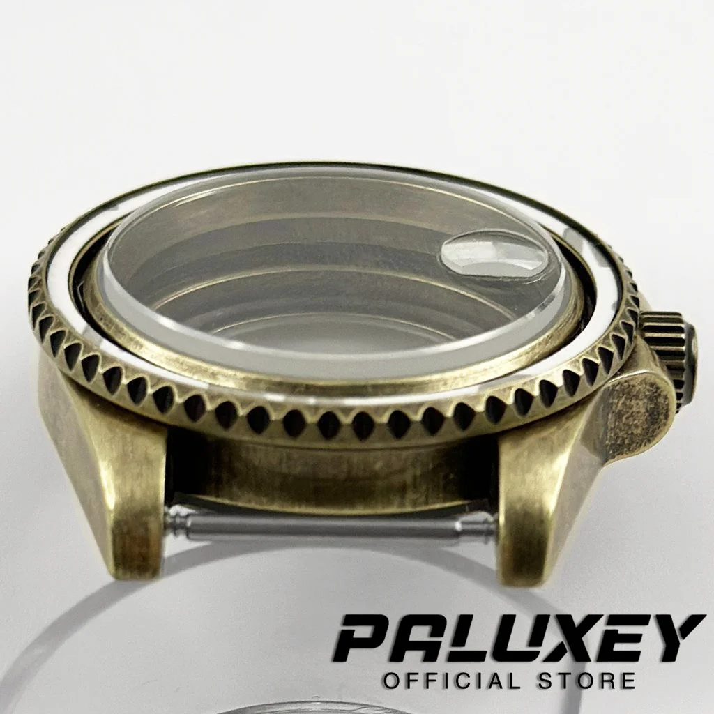 حافظة ساعة مقاومة للماء من الستانلس ستيل من الكريستال الياقوتي ، 40 ، NH34 ، NH35 ، NH36 ، NH38 ، NH39 ، NH70 ، NH72 ، ETA2824 ، PT5000 حافظة