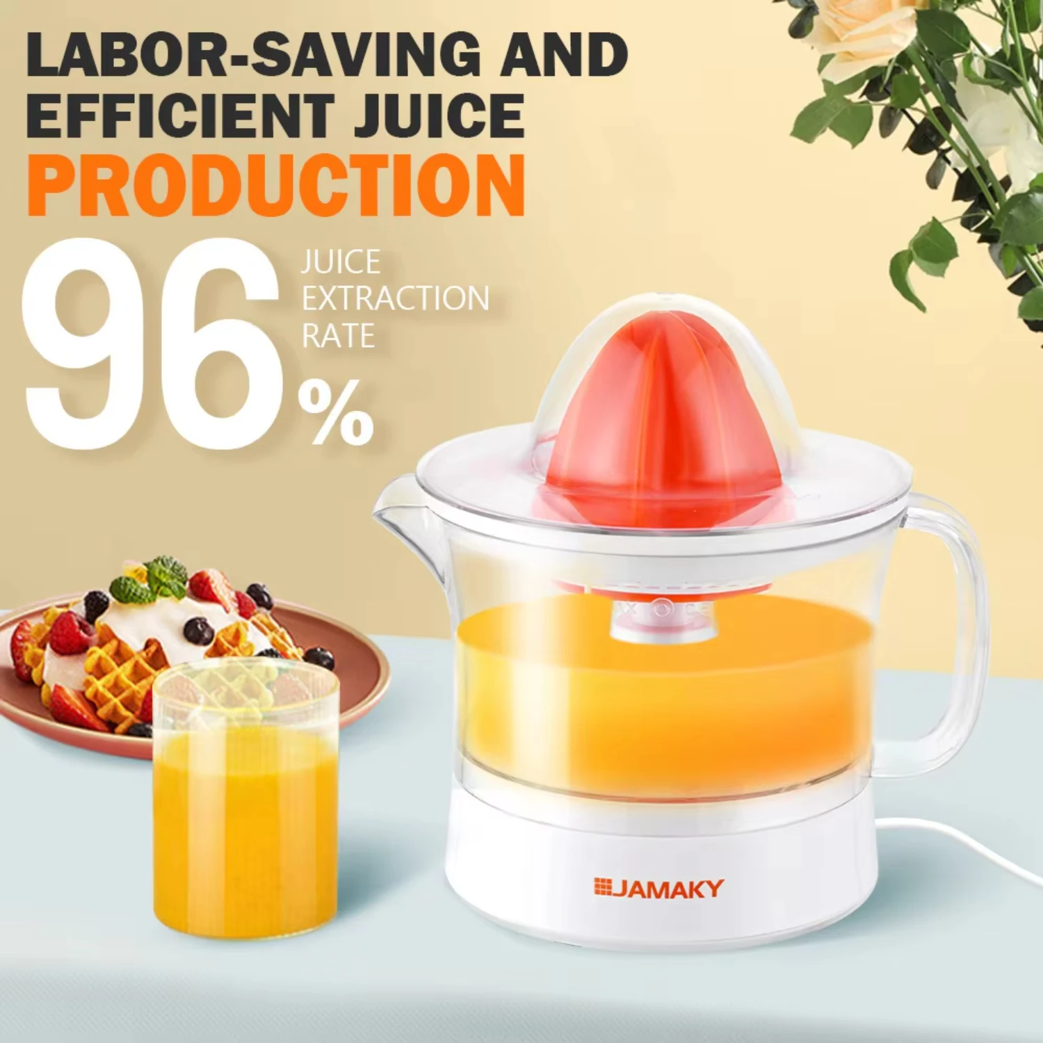 

Orange Juice Extractor Household Fruit Squeezer Machine 500ML Large Capacity Juicers Orange Lemon Extractor Household