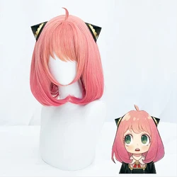 HAIRJOY Synthetic Hair SPY x FAMILY Anya Forger Cosplay Wigs Women Short Bob Straight Pink Teen Adults' Anime Wig
