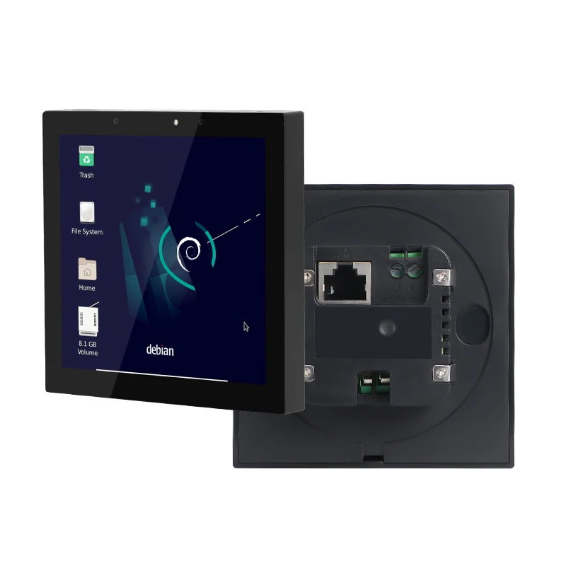 2026 Smart Home Automation System Flush Mount 4'' Android Linux Touch Central Control Panel
