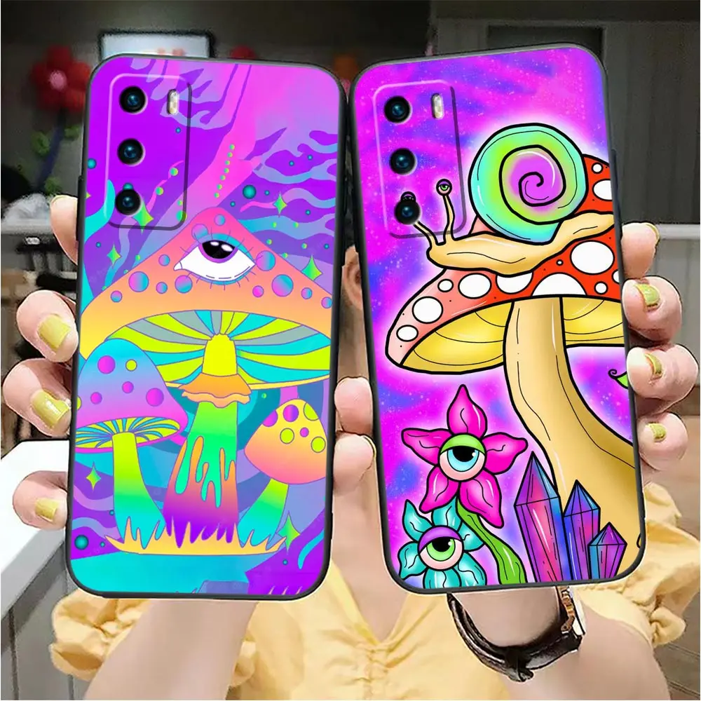 Colourful Psychedelic Trippy Art Phone Funda Case For Honor X50 X40 X30 X20 X10 X9 X9A X8 X7 5G V40 Magic 3 4 5 Case Capa Shell