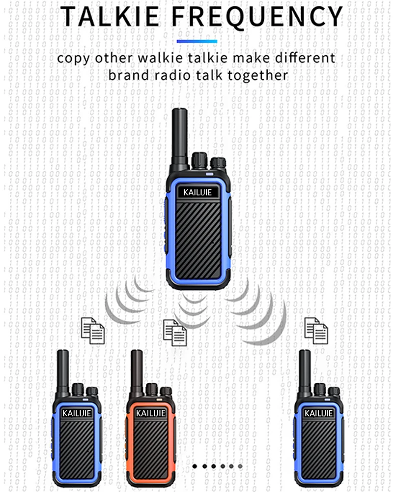 KAILIJIE Mini Two Way Radio 400-470MHz Walkie Talkie Profesional Portable Small Radios Comunicador Transceiver Station 1or 2