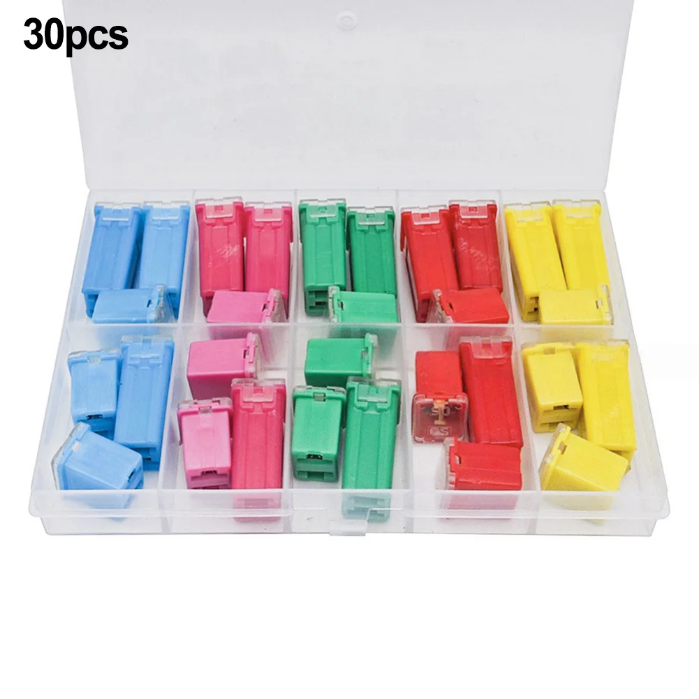 Color Coded Fuses Set Fuse Assortment Kit As Shown In The Figure Car Fuse Kit Engraved Amperage Marking For RV