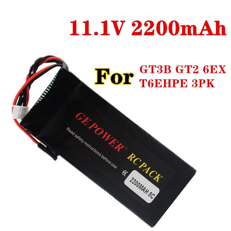 GE Power RC Lipo Battery 11.1V 2200mAh 8C For Flysky FS GT3B GT2 T6EHP-E 6EX RC E-SKY GT2 GT3B Transmitter 11.1V Battery