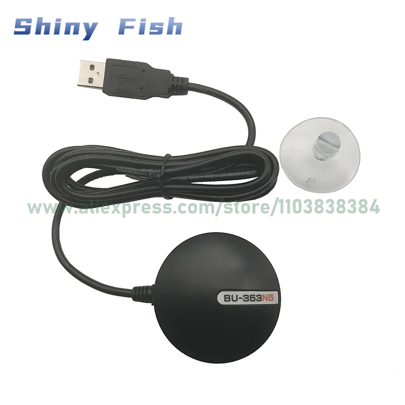 1PCS BU-353N5 Bu353-n5 Waterproof replace BU-353S4 GlobalSat GPS Receiver Cable GPS with USB interferface MediaTek